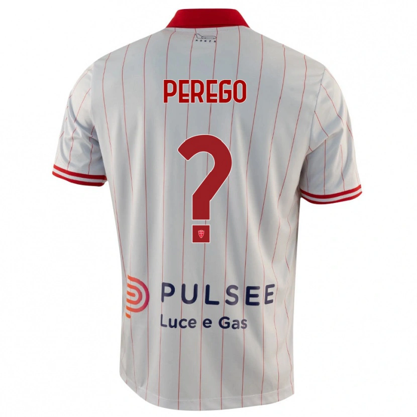 Danxen Kinder Gregorio Perego #0 Weiß Rot Blau Auswärtstrikot Trikot 2025/26 T-Shirt Österreich