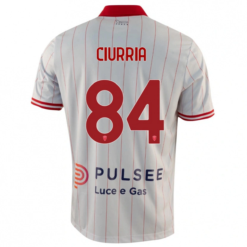 Danxen Kinder Patrick Ciurria #84 Weiß Rot Blau Auswärtstrikot Trikot 2025/26 T-Shirt Österreich