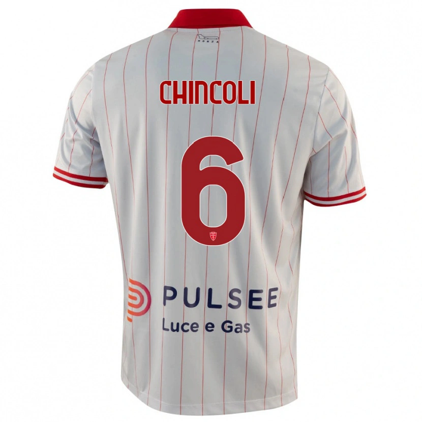 Danxen Kinder Lorenzo Chincoli #6 Weiß Rot Blau Auswärtstrikot Trikot 2025/26 T-Shirt Österreich