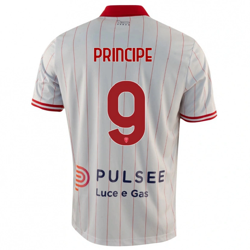 Danxen Kinder Tommaso Principe #9 Weiß Rot Blau Auswärtstrikot Trikot 2025/26 T-Shirt Österreich