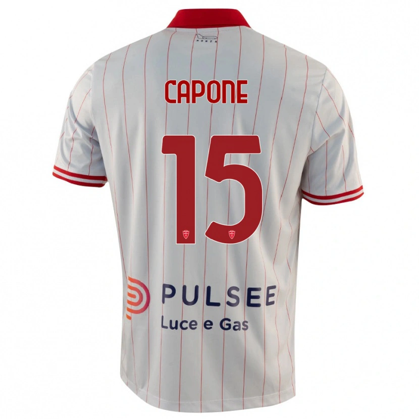 Danxen Kinder Edoardo Capone #15 Weiß Rot Blau Auswärtstrikot Trikot 2025/26 T-Shirt Österreich