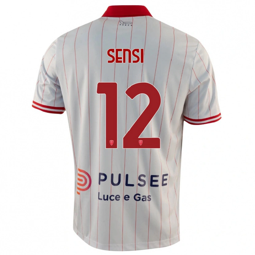 Danxen Kinder Stefano Sensi #12 Weiß Rot Blau Auswärtstrikot Trikot 2025/26 T-Shirt Österreich