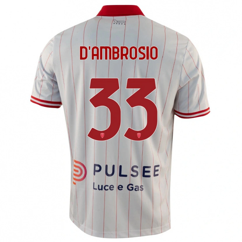 Danxen Kinder Danilo D'ambrosio #33 Weiß Rot Blau Auswärtstrikot Trikot 2025/26 T-Shirt Österreich