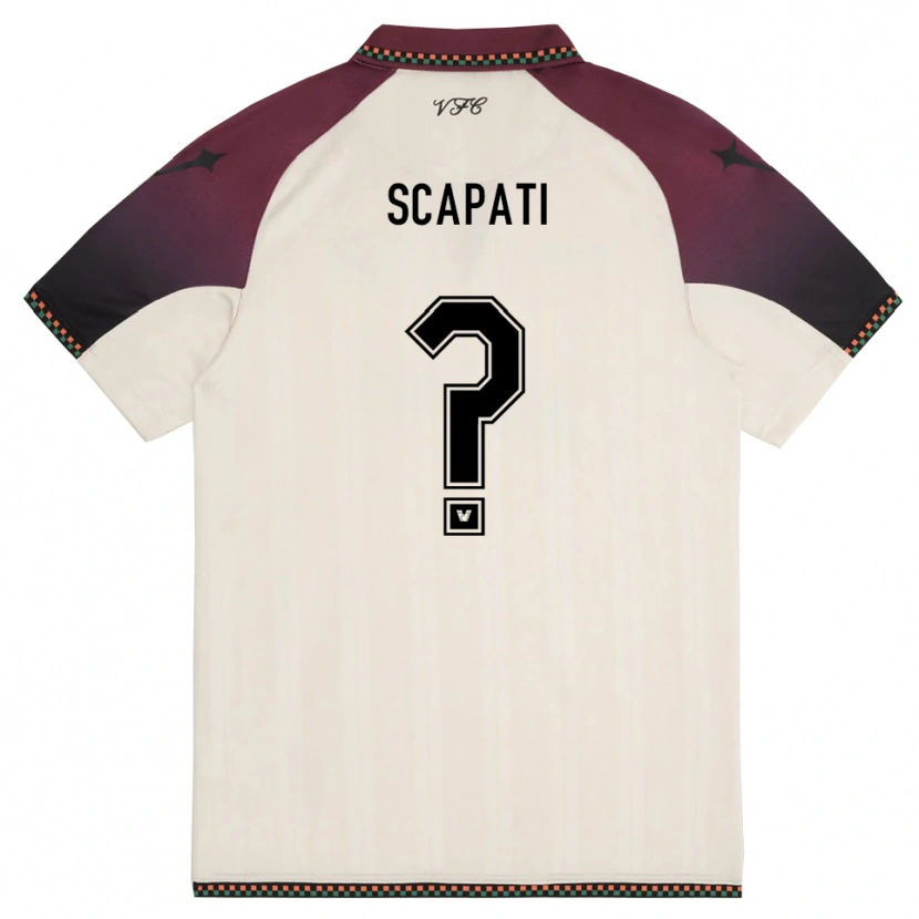 Danxen Kinder Christian Scapati #0 Cremefarben Burgund Auswärtstrikot Trikot 2025/26 T-Shirt Österreich