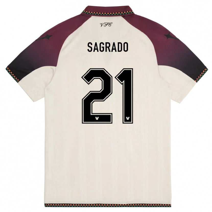 Danxen Kinder Richie Sagrado #21 Cremefarben Burgund Auswärtstrikot Trikot 2025/26 T-Shirt Österreich