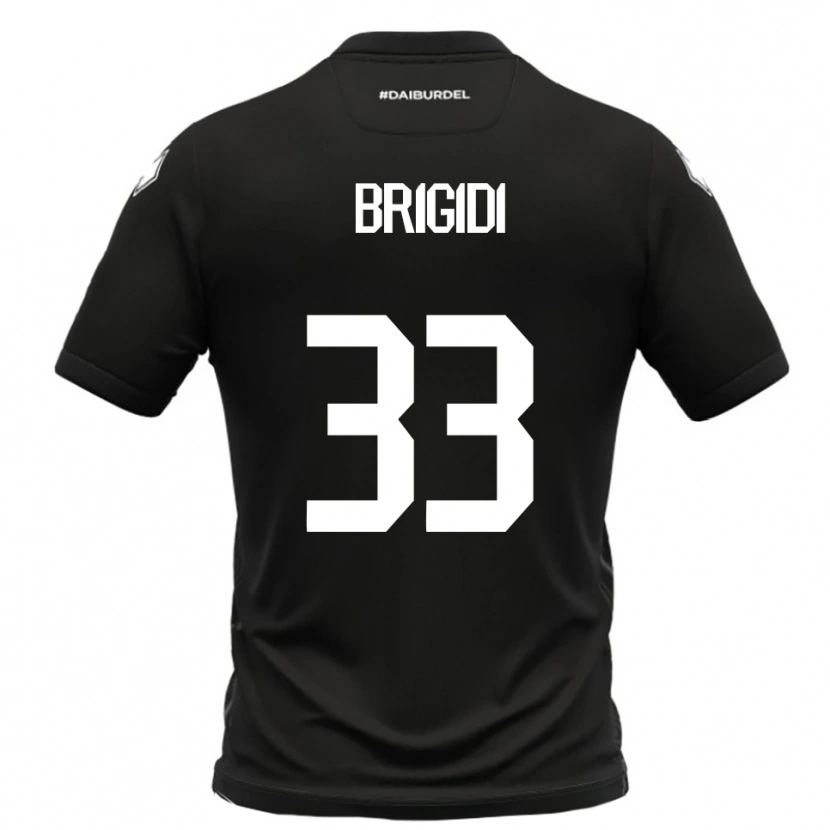 Danxen Kinder Massimo Brigidi #33 Schwarz Weiß Auswärtstrikot Trikot 2025/26 T-Shirt Österreich