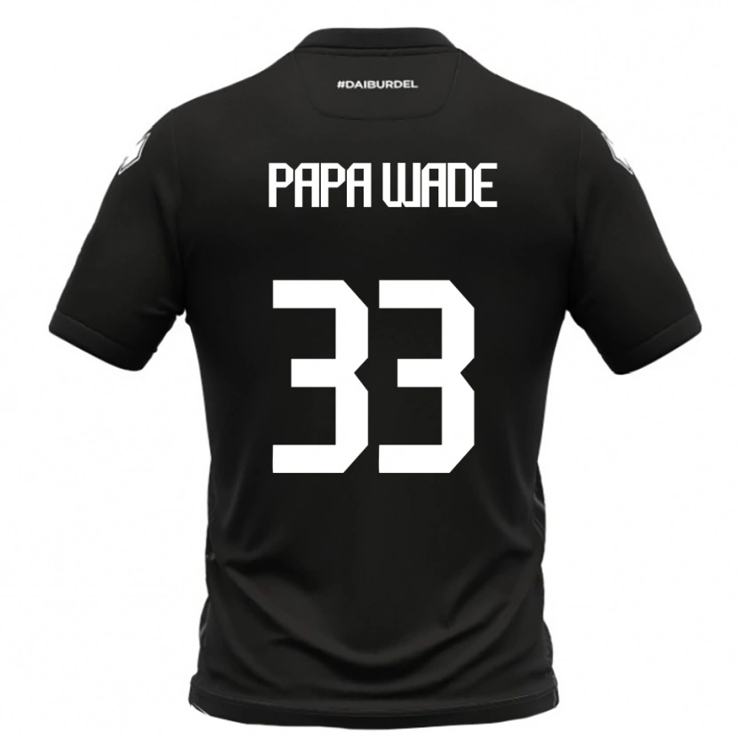 Danxen Kinder Ibrahima Papa Wade #33 Schwarz Weiß Auswärtstrikot Trikot 2025/26 T-Shirt Österreich