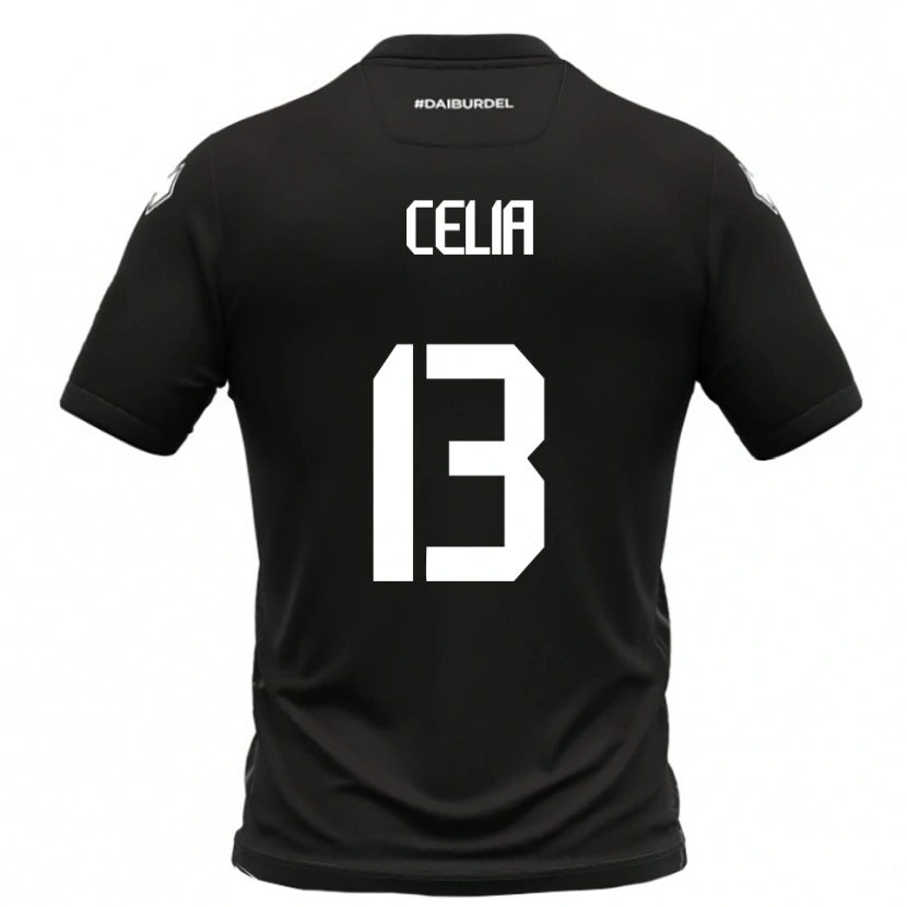 Danxen Kinder Raffaele Celia #13 Schwarz Weiß Auswärtstrikot Trikot 2025/26 T-Shirt Österreich