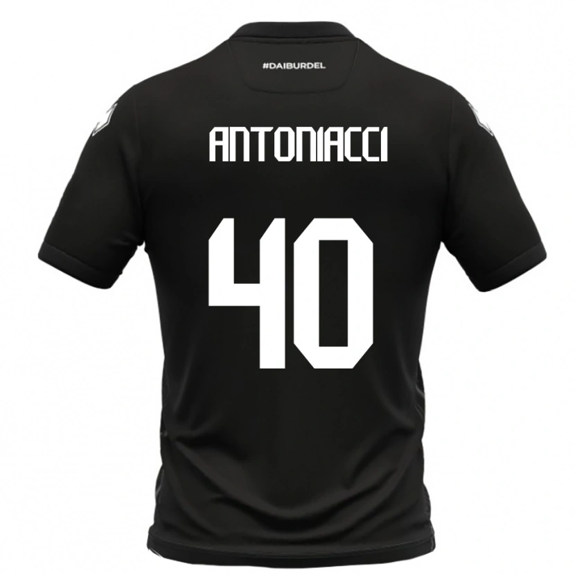 Danxen Kinder Augusto Antoniacci #40 Schwarz Weiß Auswärtstrikot Trikot 2025/26 T-Shirt Österreich