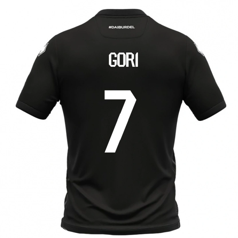 Danxen Kinder Samuele Gori #7 Schwarz Weiß Auswärtstrikot Trikot 2025/26 T-Shirt Österreich