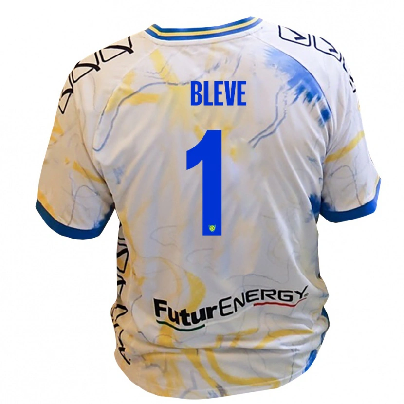 Danxen Kinder Marco Bleve #1 Weiß Gelb Blau Auswärtstrikot Trikot 2025/26 T-Shirt Österreich