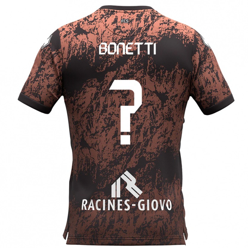 Danxen Kinder Leonardo Bonetti #0 Braun Schwarz Auswärtstrikot Trikot 2025/26 T-Shirt Österreich