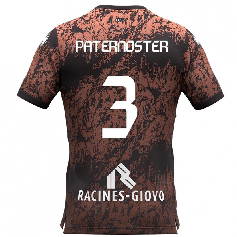 Danxen Kinder Ivan Paternoster #3 Braun Schwarz Auswärtstrikot Trikot 2025/26 T-Shirt Österreich