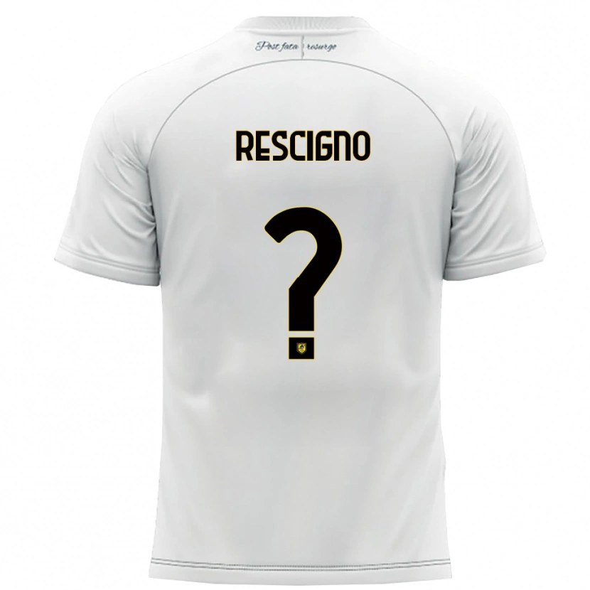 Danxen Kinder Carlo Rescigno #0 Weiß Gelb Auswärtstrikot Trikot 2025/26 T-Shirt Österreich