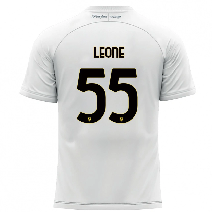 Danxen Kinder Giuseppe Leone #55 Weiß Gelb Auswärtstrikot Trikot 2025/26 T-Shirt Österreich