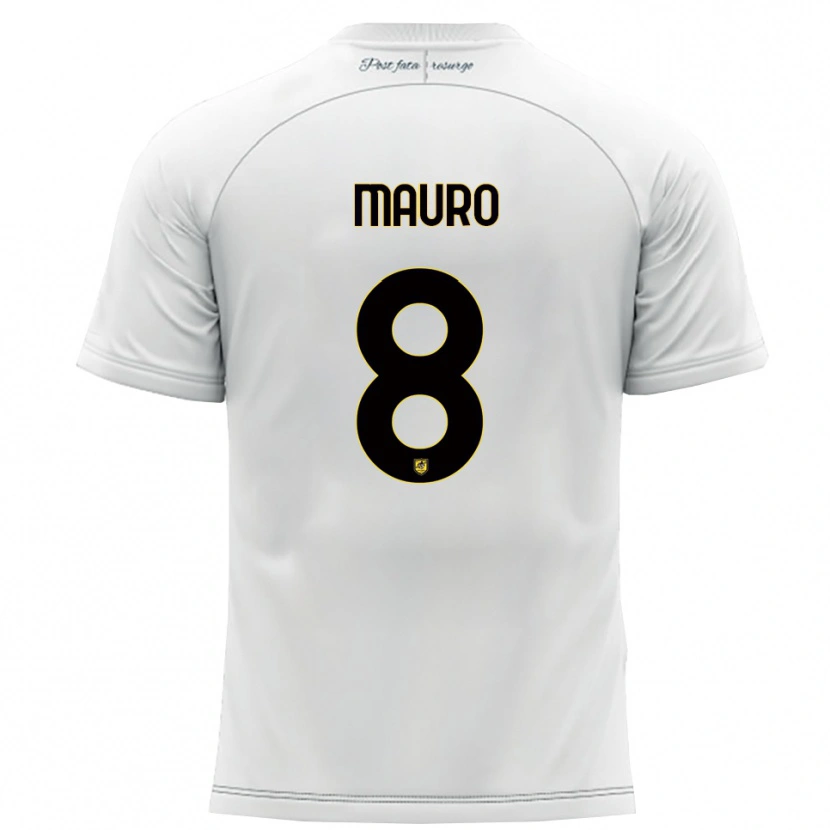 Danxen Kinder Antonio Mauro #8 Weiß Gelb Auswärtstrikot Trikot 2025/26 T-Shirt Österreich