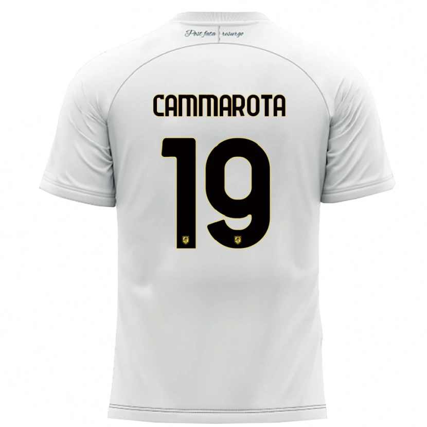 Danxen Kinder Vincenzo Cammarota #19 Weiß Gelb Auswärtstrikot Trikot 2025/26 T-Shirt Österreich