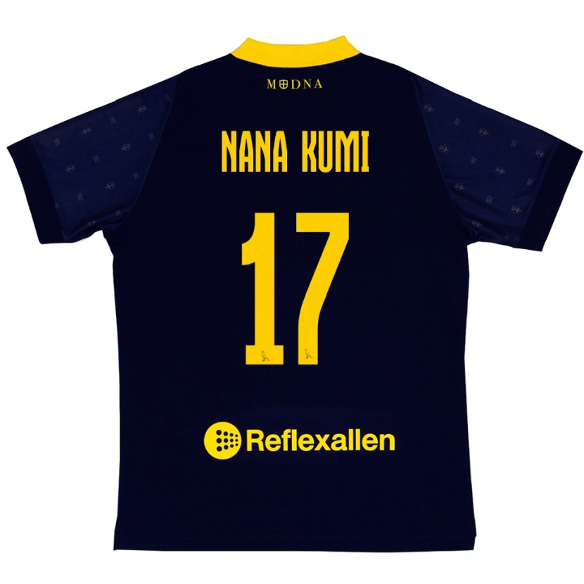 Danxen Kinder Ronald Nana Kumi #17 Marineblau Gelb Auswärtstrikot Trikot 2025/26 T-Shirt Österreich