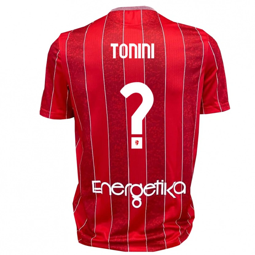 Danxen Kinder Simone Tonini #0 Rot Weiß Auswärtstrikot Trikot 2025/26 T-Shirt Österreich
