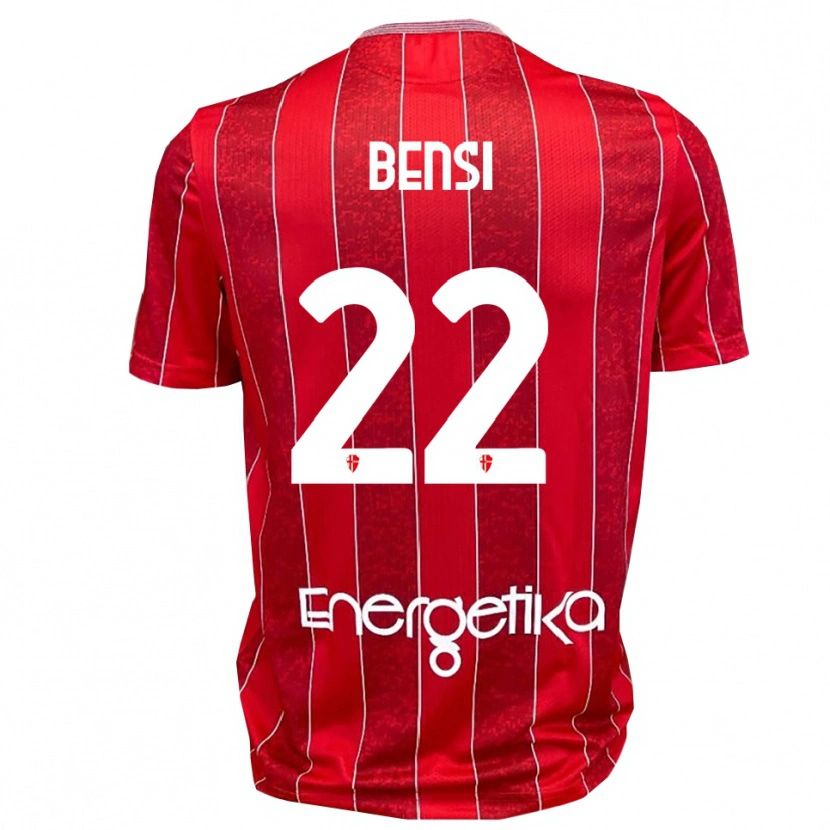 Danxen Kinder Nicolò Bensi #22 Rot Weiß Auswärtstrikot Trikot 2025/26 T-Shirt Österreich