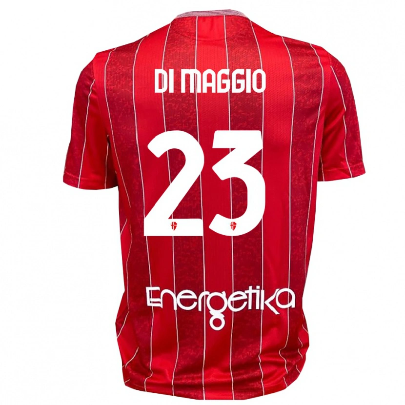 Danxen Kinder Luca Di Maggio #23 Rot Weiß Auswärtstrikot Trikot 2025/26 T-Shirt Österreich