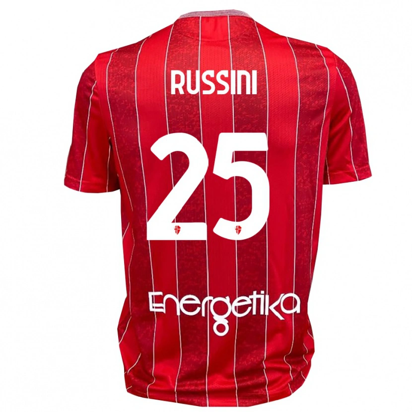 Danxen Kinder Simone Russini #25 Rot Weiß Auswärtstrikot Trikot 2025/26 T-Shirt Österreich