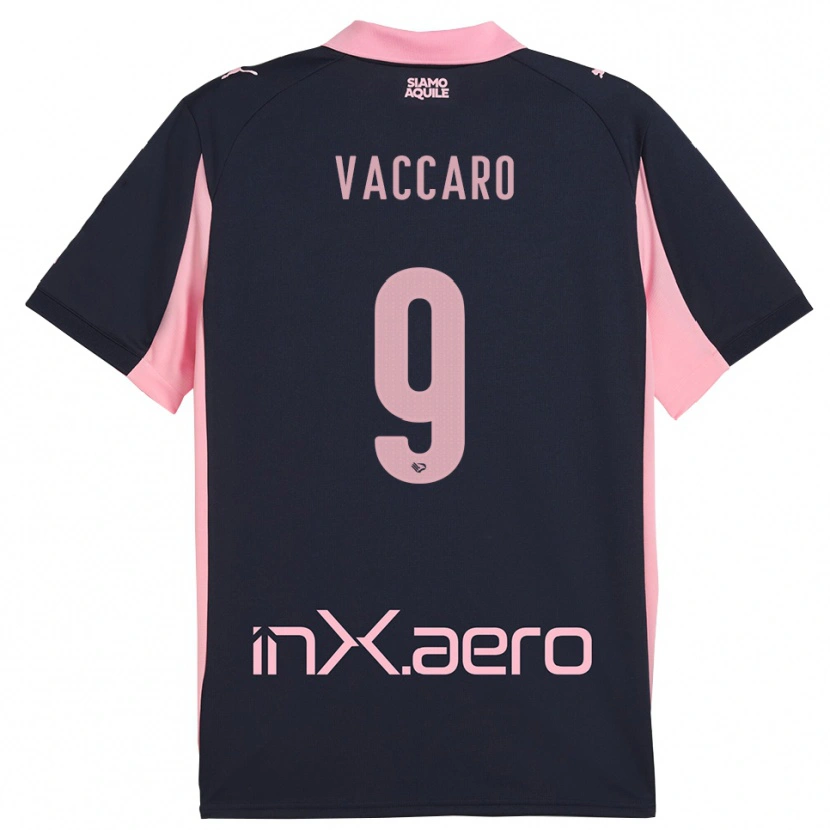 Danxen Kinder Christian Vaccaro #9 Marineblau Pink Auswärtstrikot Trikot 2025/26 T-Shirt Österreich
