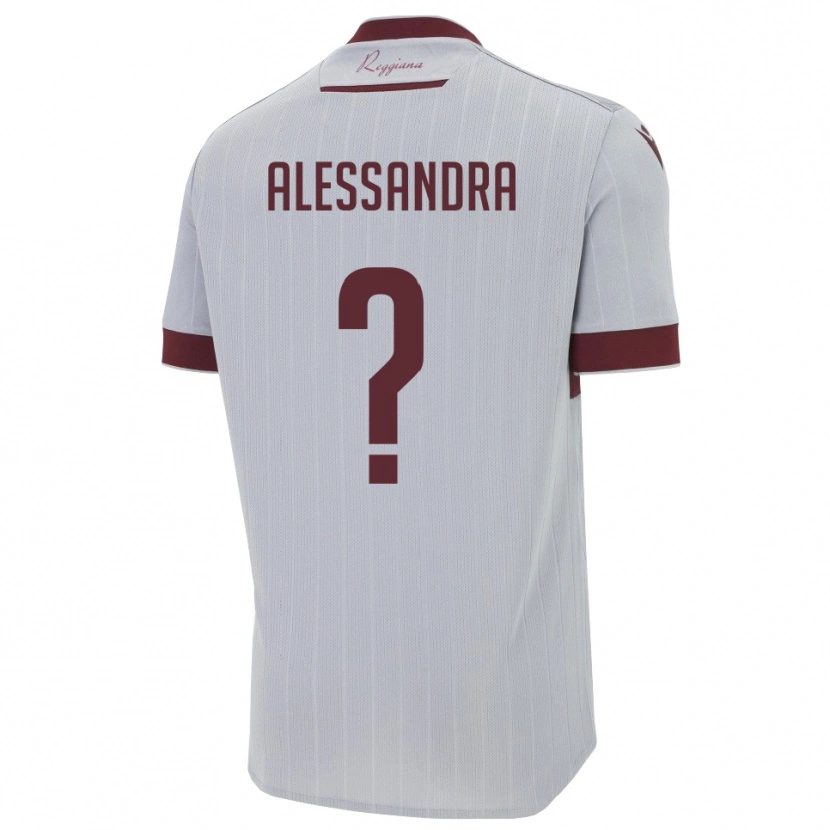 Danxen Kinder Sacchi Alessandra #0 Burgund Weiß Auswärtstrikot Trikot 2025/26 T-Shirt Österreich
