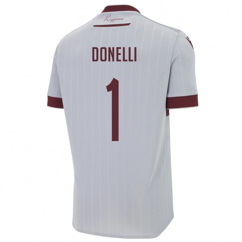 Danxen Kinder Matteo Donelli #1 Burgund Weiß Auswärtstrikot Trikot 2025/26 T-Shirt Österreich