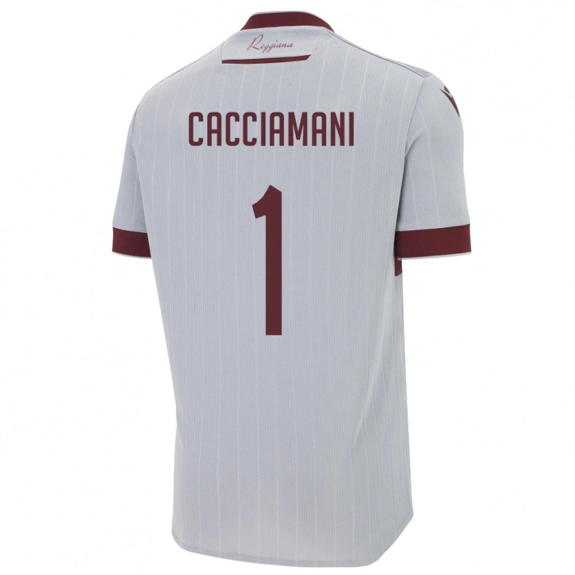 Danxen Kinder Niccolò Cacciamani #1 Burgund Weiß Auswärtstrikot Trikot 2025/26 T-Shirt Österreich