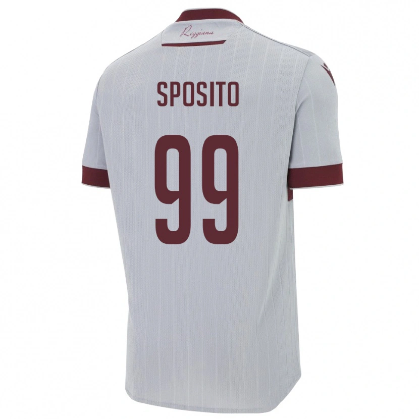 Danxen Kinder Alex Sposito #99 Burgund Weiß Auswärtstrikot Trikot 2025/26 T-Shirt Österreich
