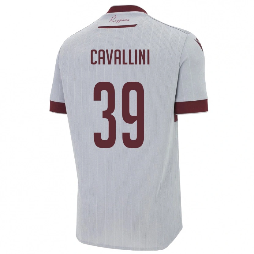 Danxen Kinder Giacomo Cavallini #39 Burgund Weiß Auswärtstrikot Trikot 2025/26 T-Shirt Österreich