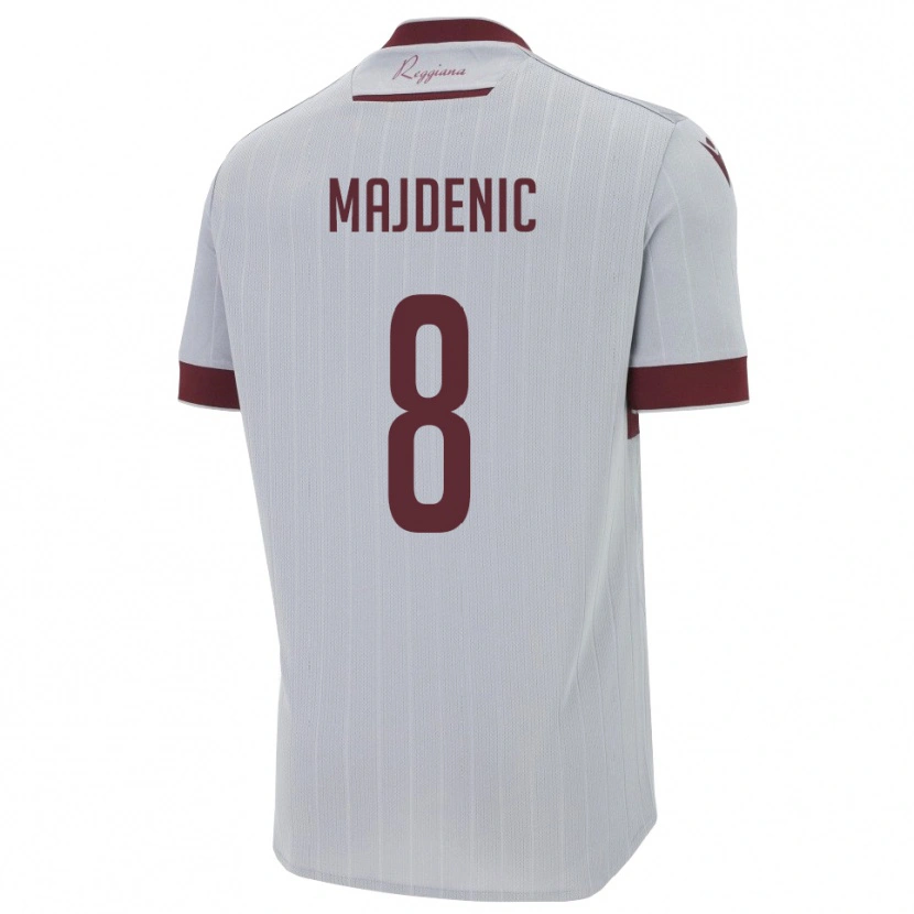 Danxen Kinder Fran Majdenic #8 Burgund Weiß Auswärtstrikot Trikot 2025/26 T-Shirt Österreich