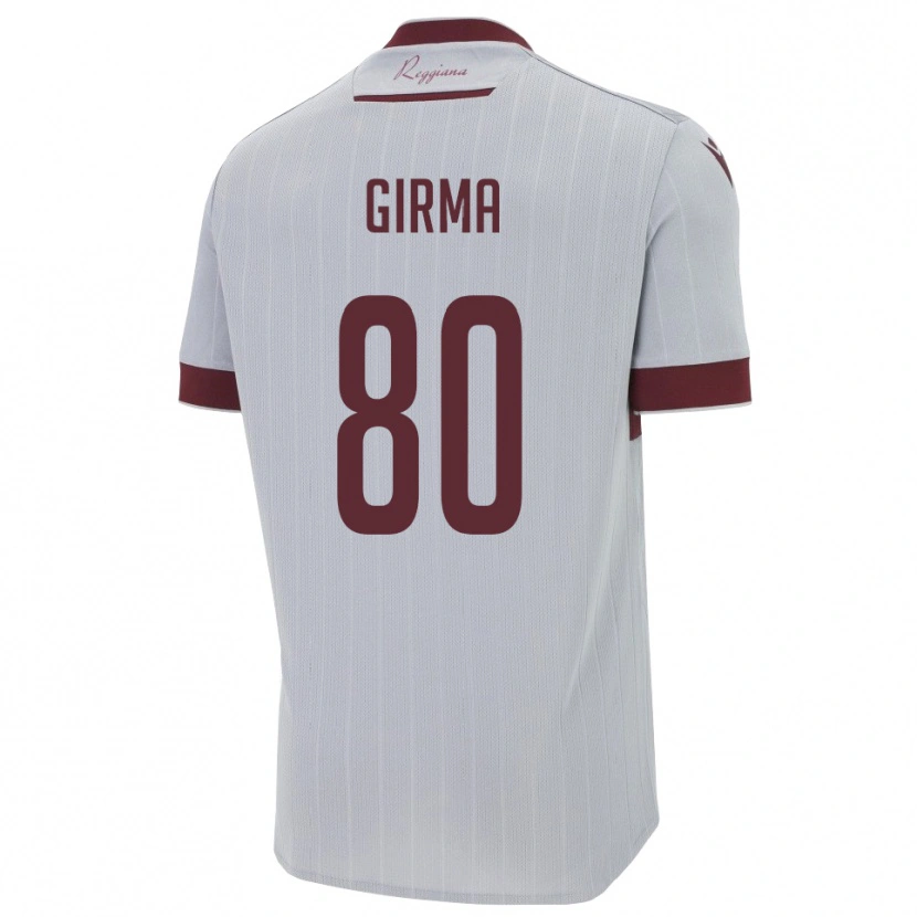 Danxen Kinder Natan Girma #80 Burgund Weiß Auswärtstrikot Trikot 2025/26 T-Shirt Österreich