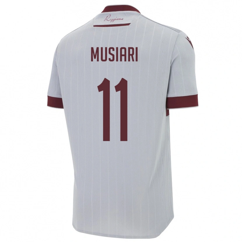 Danxen Kinder Alessandro Musiari #11 Burgund Weiß Auswärtstrikot Trikot 2025/26 T-Shirt Österreich