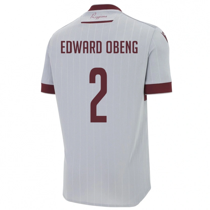 Danxen Kinder Elijah Edward Obeng #2 Burgund Weiß Auswärtstrikot Trikot 2025/26 T-Shirt Österreich
