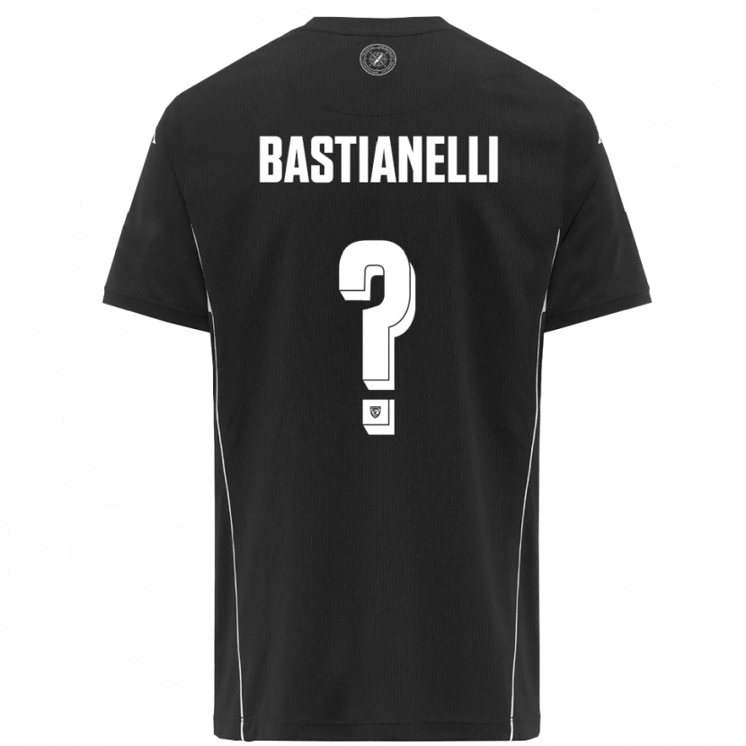 Danxen Kinder Flavio Bastianelli #0 Schwarz Weiß Auswärtstrikot Trikot 2025/26 T-Shirt Österreich