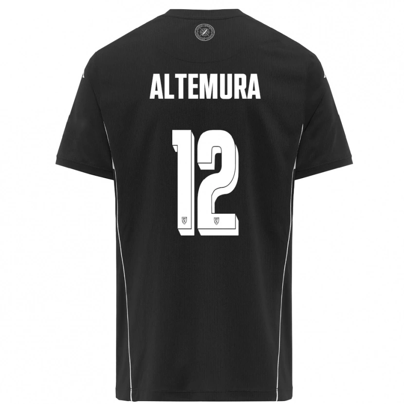 Danxen Kinder Tommaso Altemura #12 Schwarz Weiß Auswärtstrikot Trikot 2025/26 T-Shirt Österreich