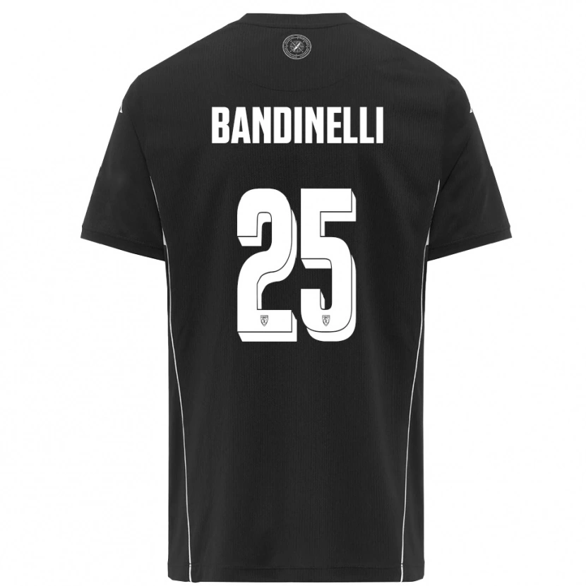 Danxen Kinder Filippo Bandinelli #25 Schwarz Weiß Auswärtstrikot Trikot 2025/26 T-Shirt Österreich