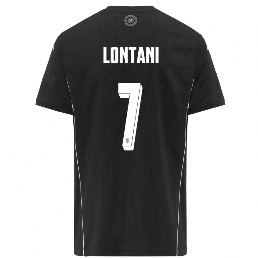 Danxen Kinder Matteo Lontani #7 Schwarz Weiß Auswärtstrikot Trikot 2025/26 T-Shirt Österreich