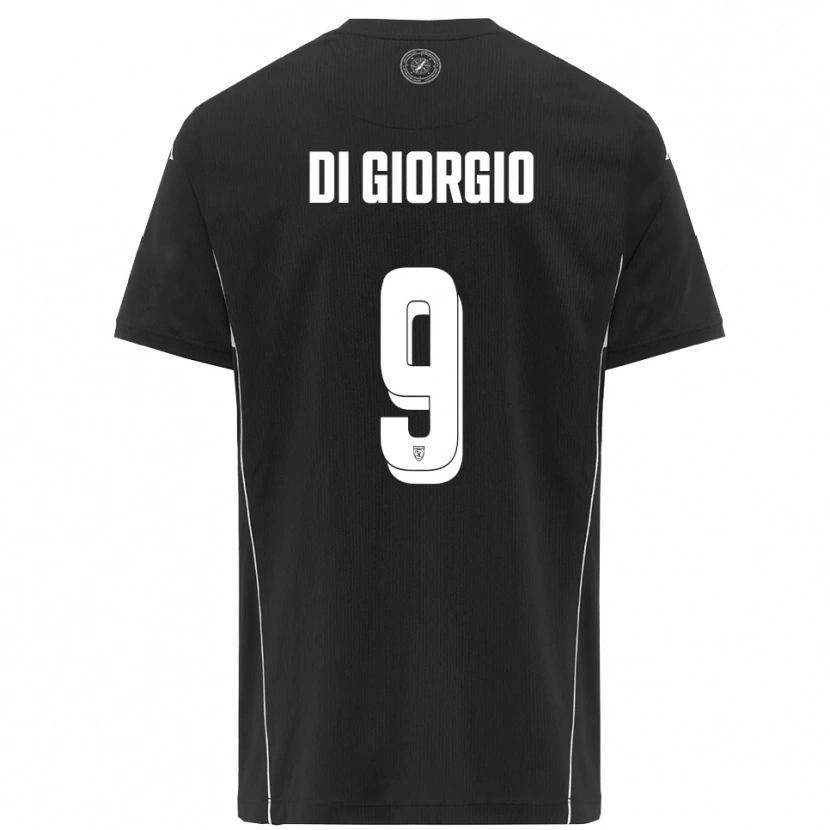 Danxen Kinder Riccardo Di Giorgio #9 Schwarz Weiß Auswärtstrikot Trikot 2025/26 T-Shirt Österreich