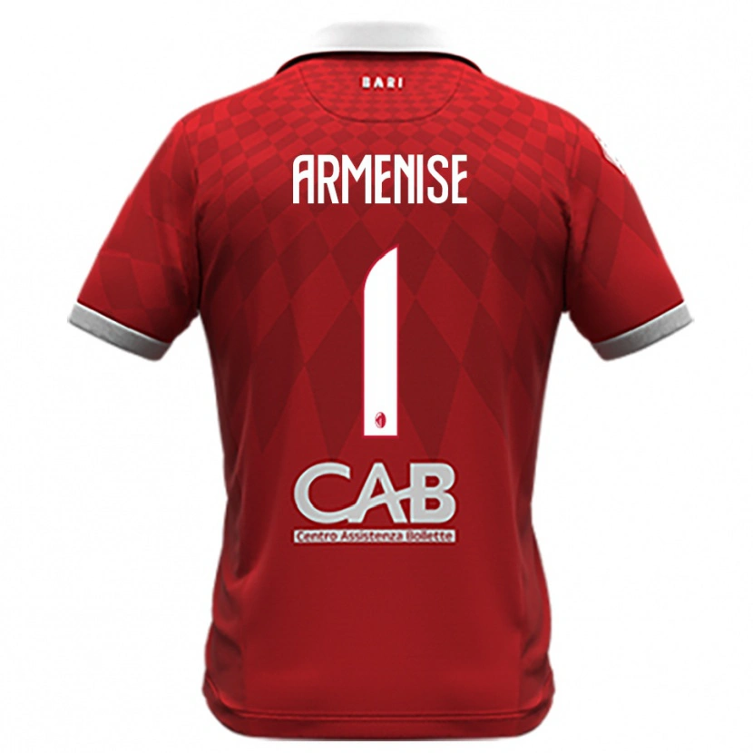 Danxen Kinder Gaetano Armenise #1 Rot Weiß Auswärtstrikot Trikot 2025/26 T-Shirt Österreich