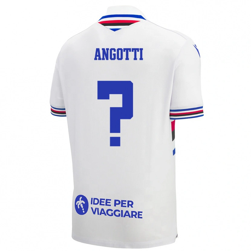 Danxen Kinder Mattia Angotti #0 Weiß Blau Rot Auswärtstrikot Trikot 2025/26 T-Shirt Österreich
