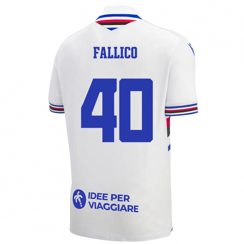 Danxen Kinder Bianca Fallico #40 Weiß Blau Rot Auswärtstrikot Trikot 2025/26 T-Shirt Österreich