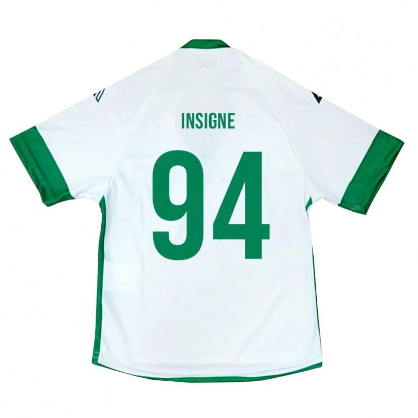 Danxen Kinder Roberto Insigne #94 Weiß Grün Blau Auswärtstrikot Trikot 2025/26 T-Shirt Österreich