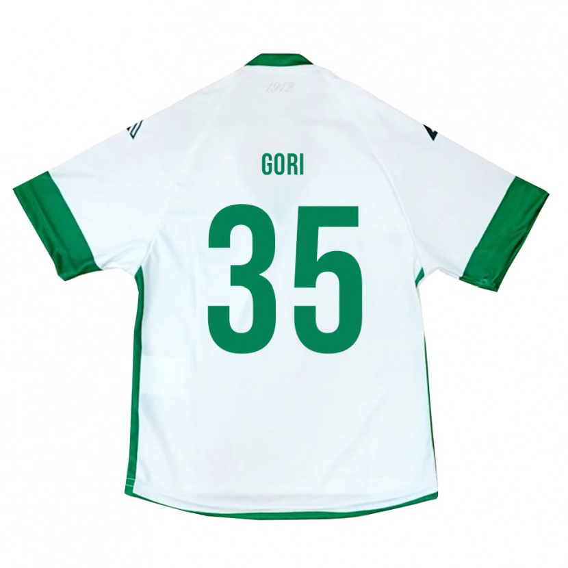 Danxen Kinder Gabriele Gori #35 Weiß Grün Blau Auswärtstrikot Trikot 2025/26 T-Shirt Österreich