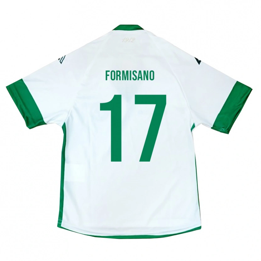 Danxen Kinder Pasquale Formisano #17 Weiß Grün Blau Auswärtstrikot Trikot 2025/26 T-Shirt Österreich