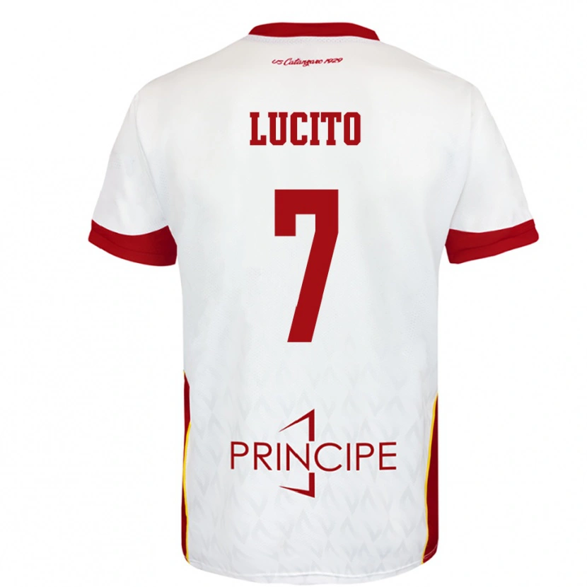 Danxen Kinder Adriano Lucito #7 Weiß Rot Auswärtstrikot Trikot 2025/26 T-Shirt Österreich