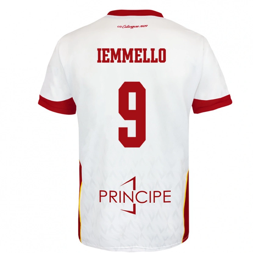 Danxen Kinder Pietro Iemmello #9 Weiß Rot Auswärtstrikot Trikot 2025/26 T-Shirt Österreich