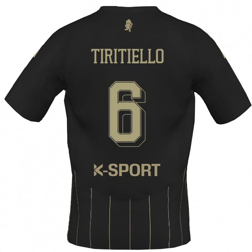 Danxen Kinder Andrea Tiritiello #6 Grau Weiß Auswärtstrikot Trikot 2025/26 T-Shirt Österreich